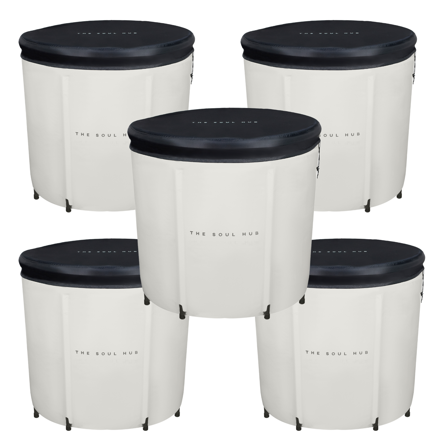 Bulk Pack 5x The Soul Hub v2.0 XL Portable Ice Baths - with 5x proTECH™ covers