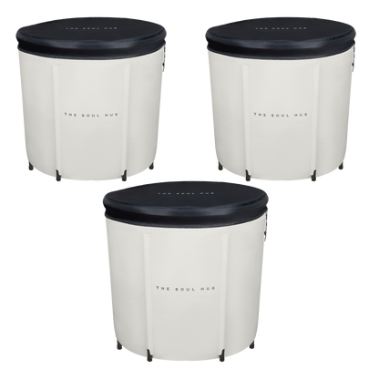 Bulk Pack 3x The Soul Hub v2.0 XL Portable Ice Baths - with 3x proTECH™ covers